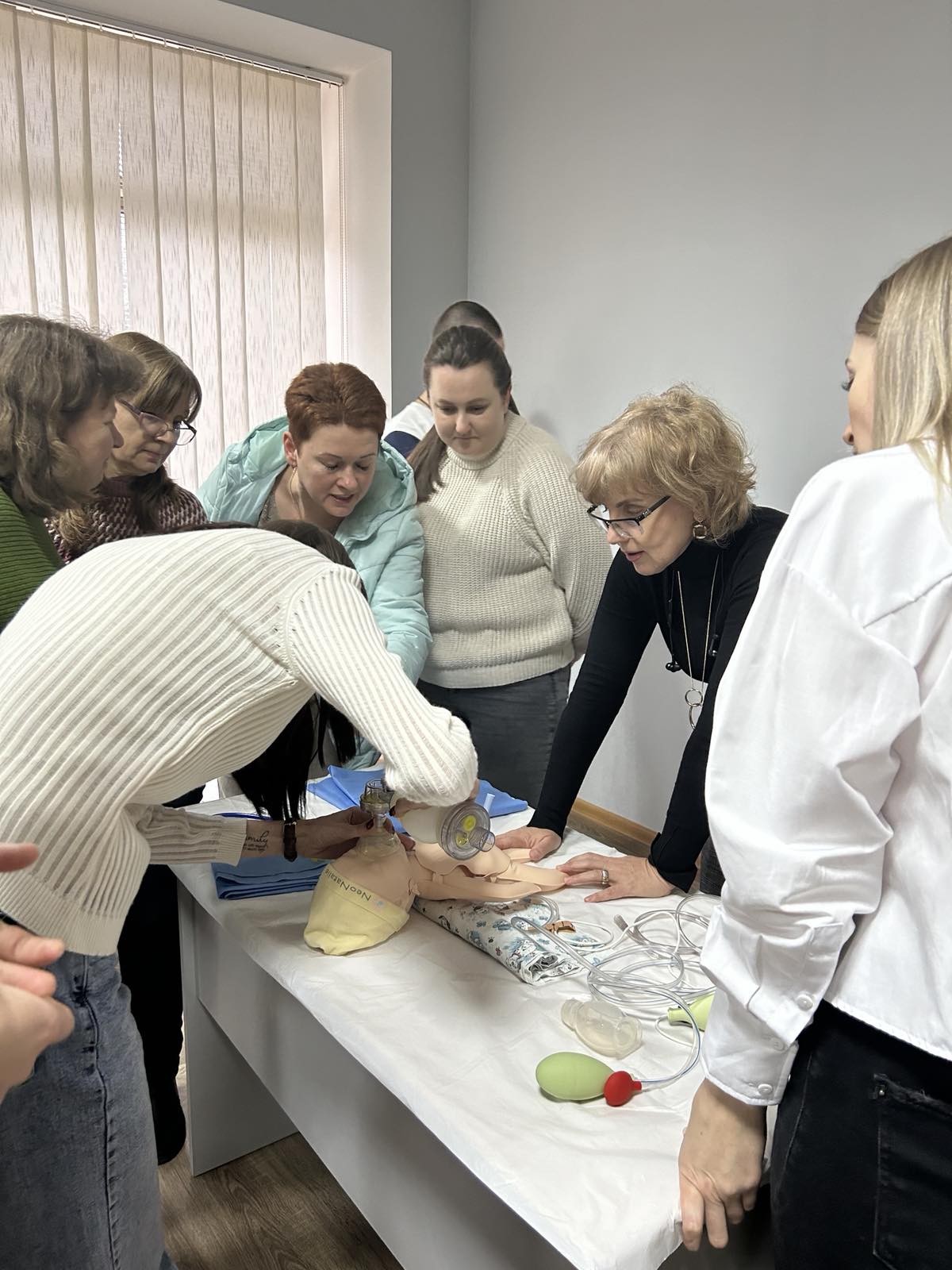 Фото до новини «Тренінг з реанімації новонароджених у Кропивницькому.»